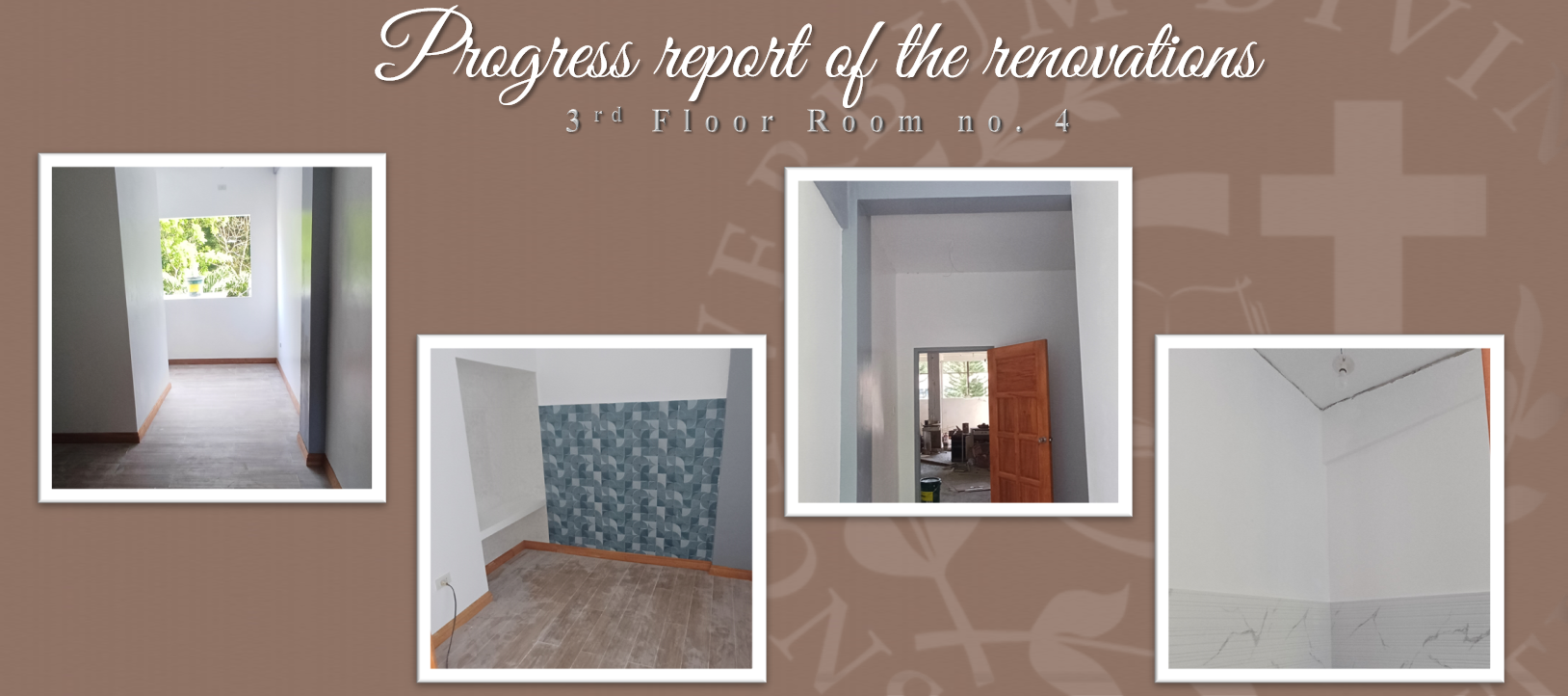 Progress report on the Renovations (3rd Floor Room no. 4)
